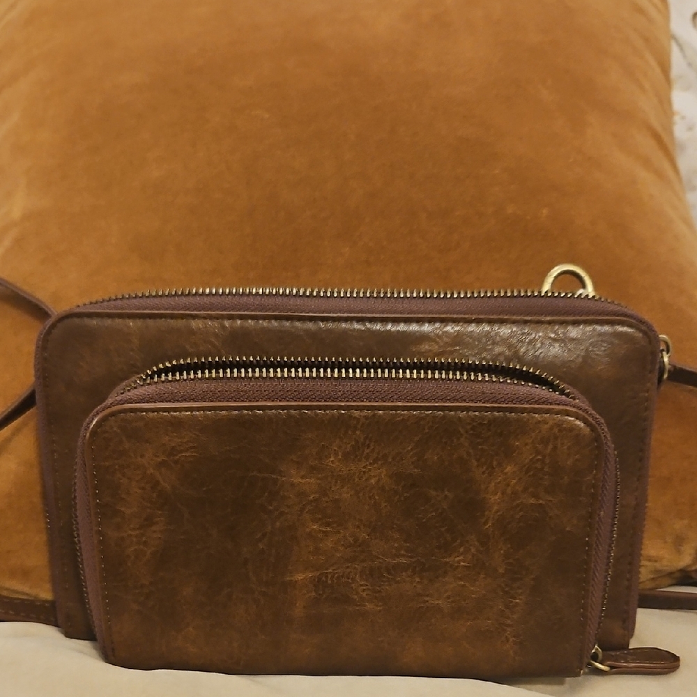 Crossbody Brown Wallet